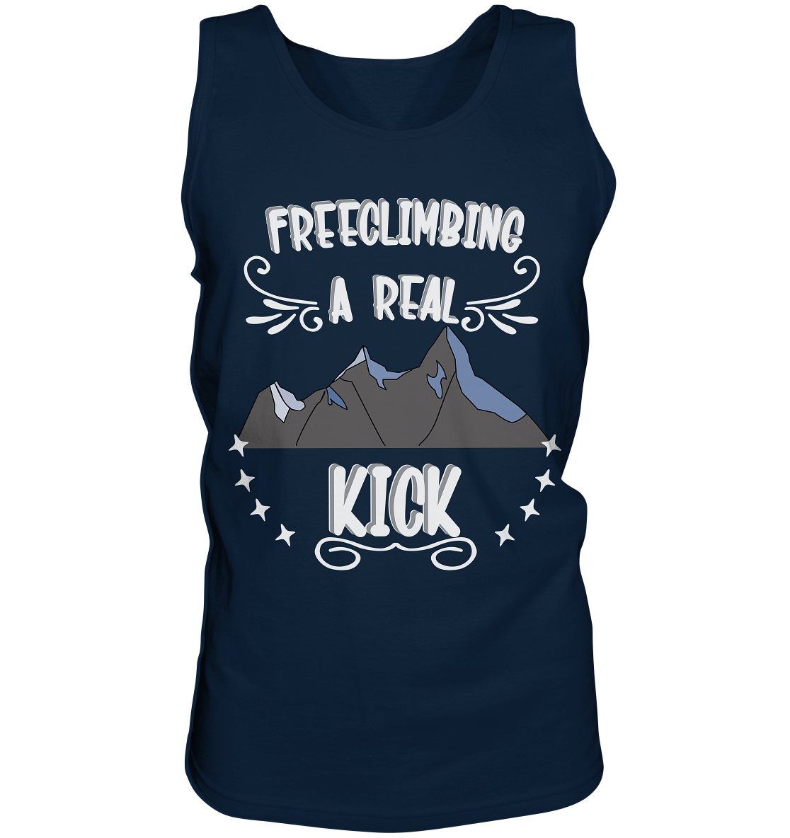 Freeclimbing - a real kick, sportlich & gefährlich - Tank-Top