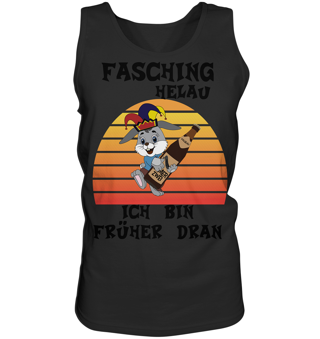 Fasching Helau, Osterhase feiert Karneval, Helau - Tank-Top