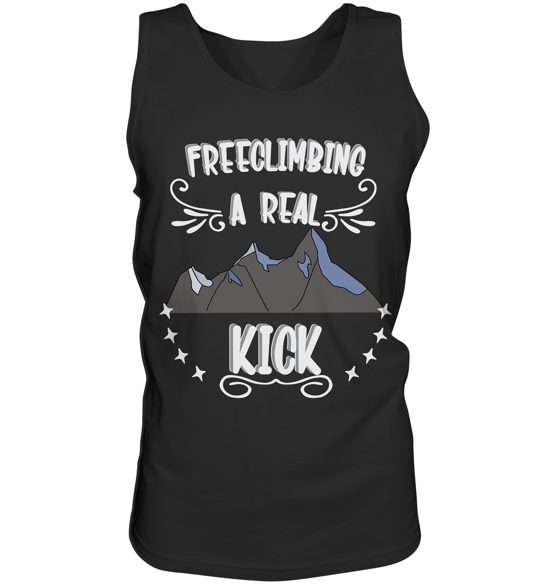 Freeclimbing - a real kick, sportlich & gefährlich - Tank-Top