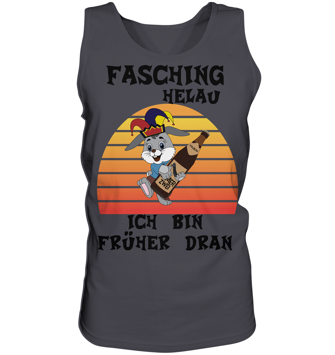 Fasching Helau, Osterhase feiert Karneval, Helau - Tank-Top