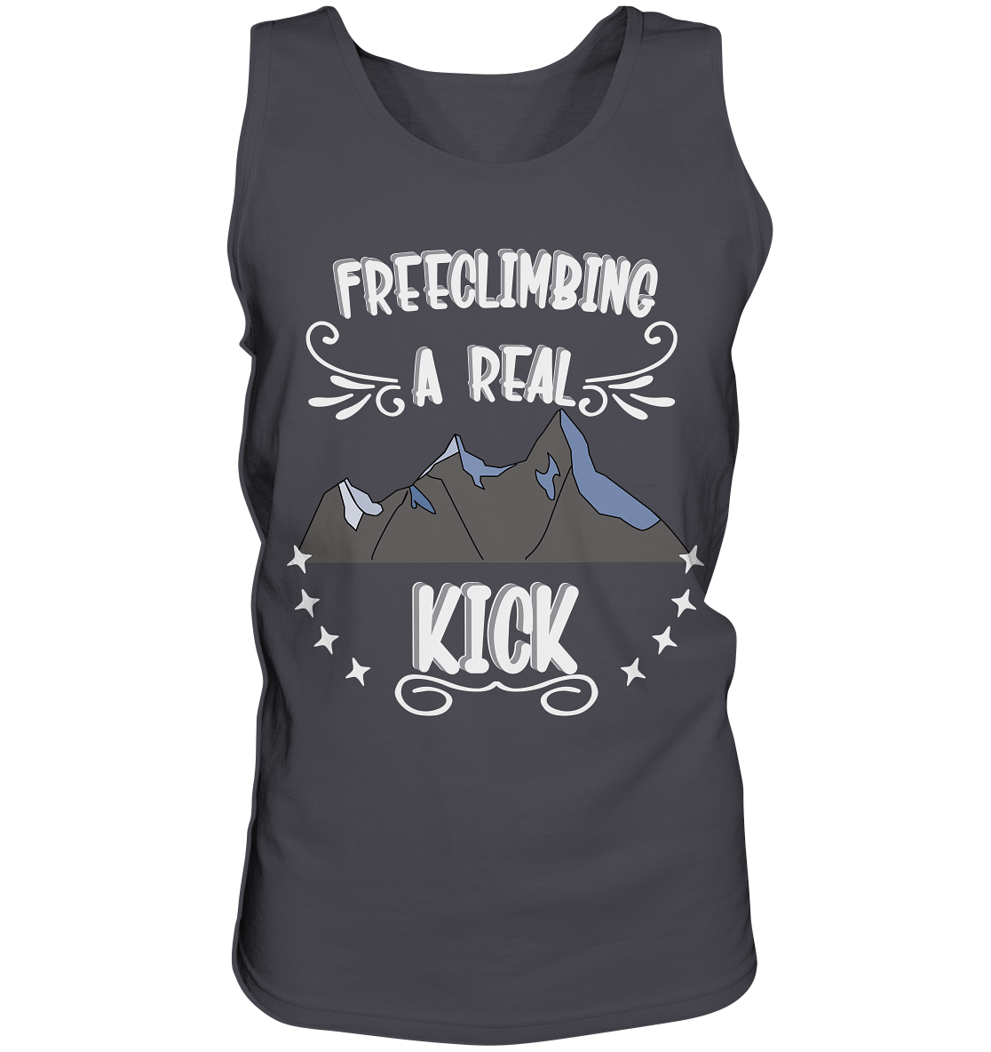 Freeclimbing - a real kick, sportlich & gefährlich - Tank-Top