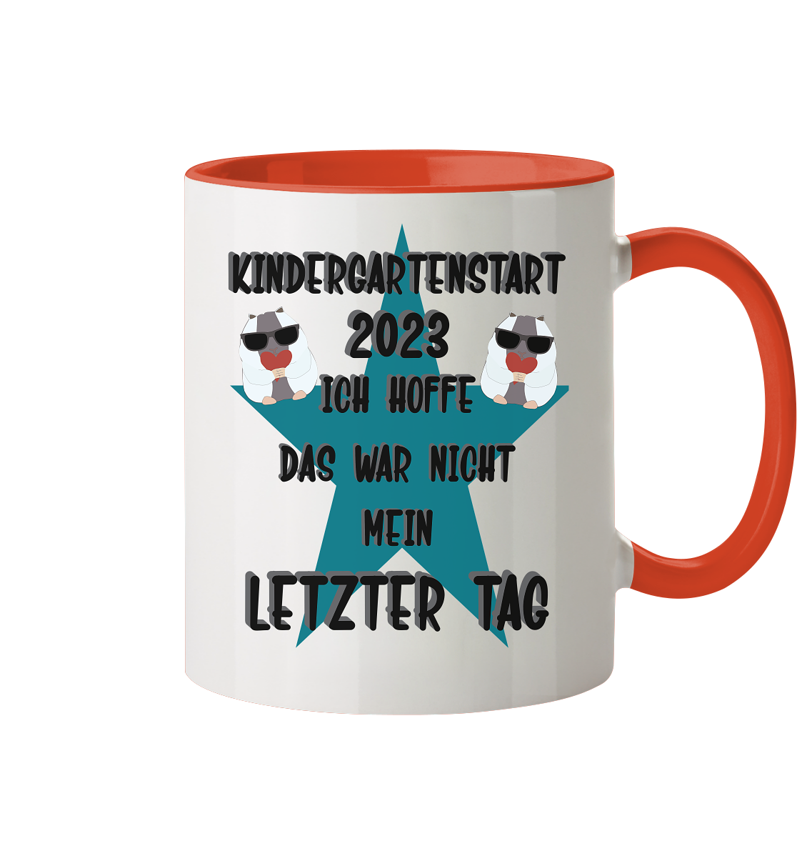 Kindergartenstart 2023, Kiga, Kindergarten Kopie - Tasse zweifarbig