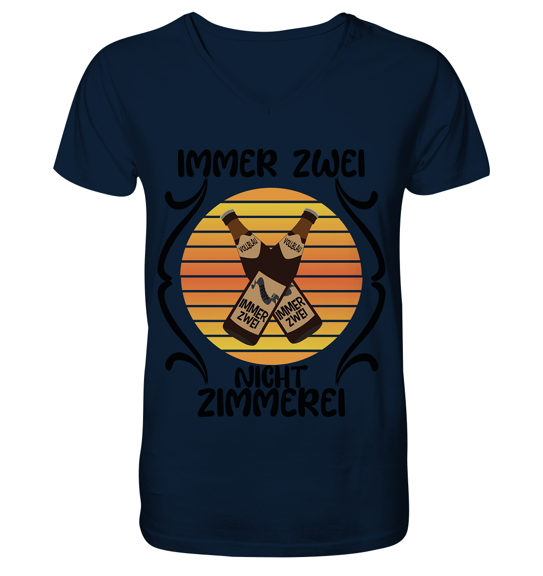 Immer Zwei, Nicht Zimmerei, witziges für den Alltag - V-Neck Shirt
