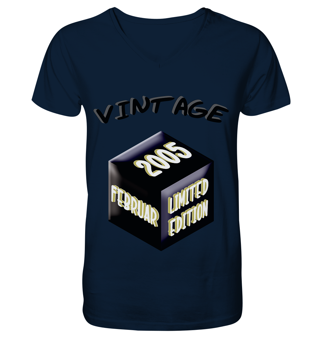 Vintage 2005 FEB Limited Edition, Geschenk zum 18 - V-Neck Shirt