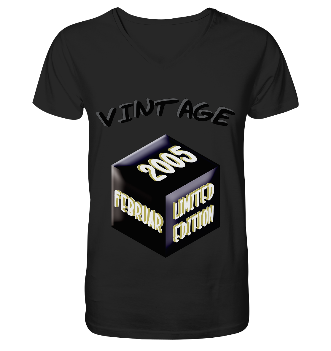 Vintage 2005 FEB Limited Edition, Geschenk zum 18 - V-Neck Shirt