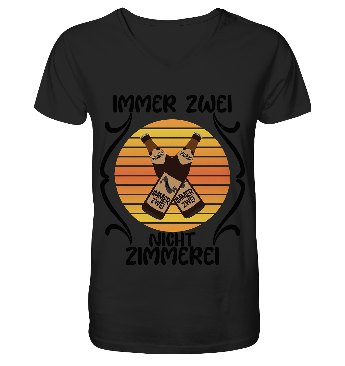 Immer Zwei, Nicht Zimmerei, witziges für den Alltag - V-Neck Shirt