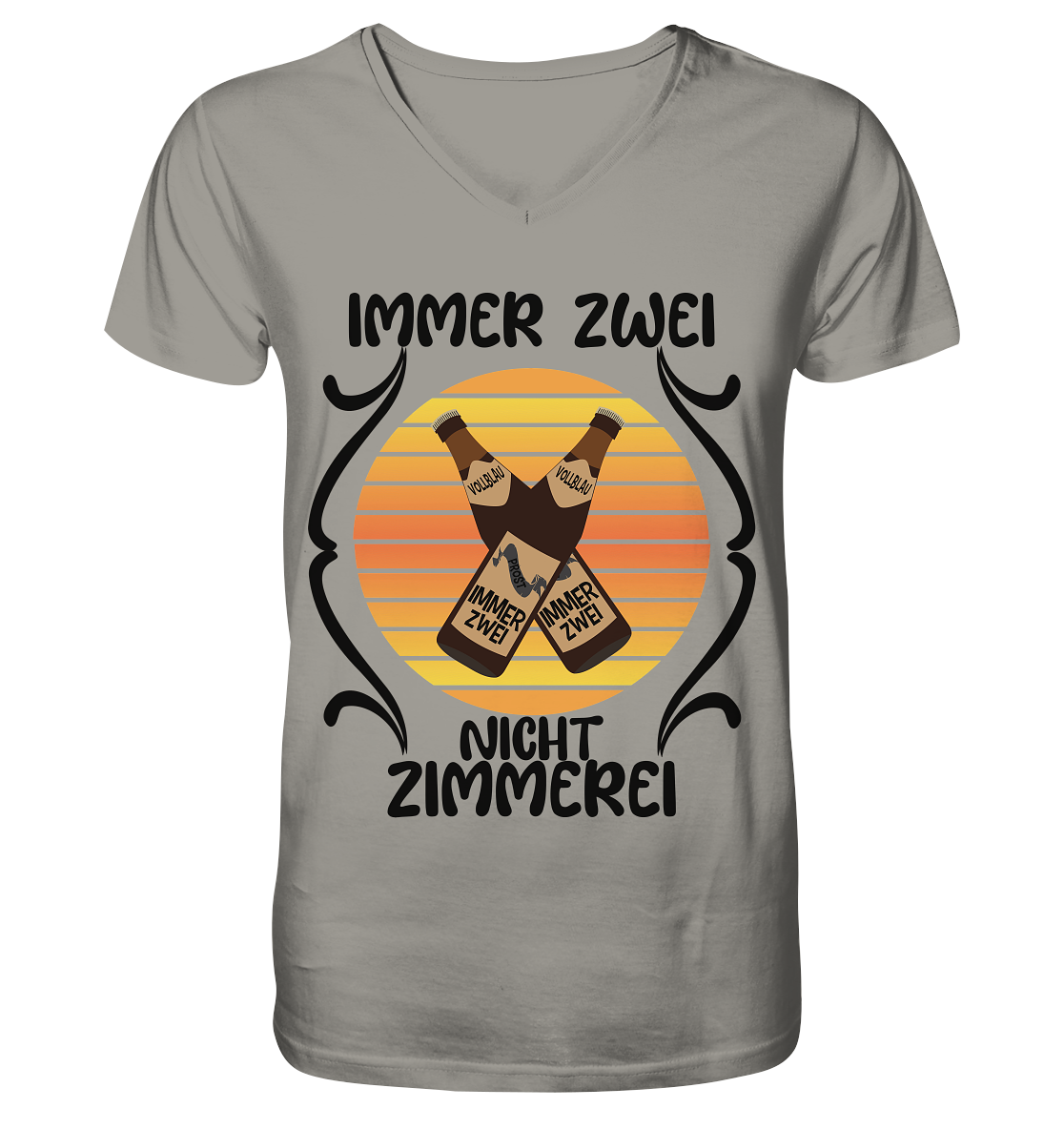 Immer Zwei, Nicht Zimmerei, witziges für den Alltag - V-Neck Shirt