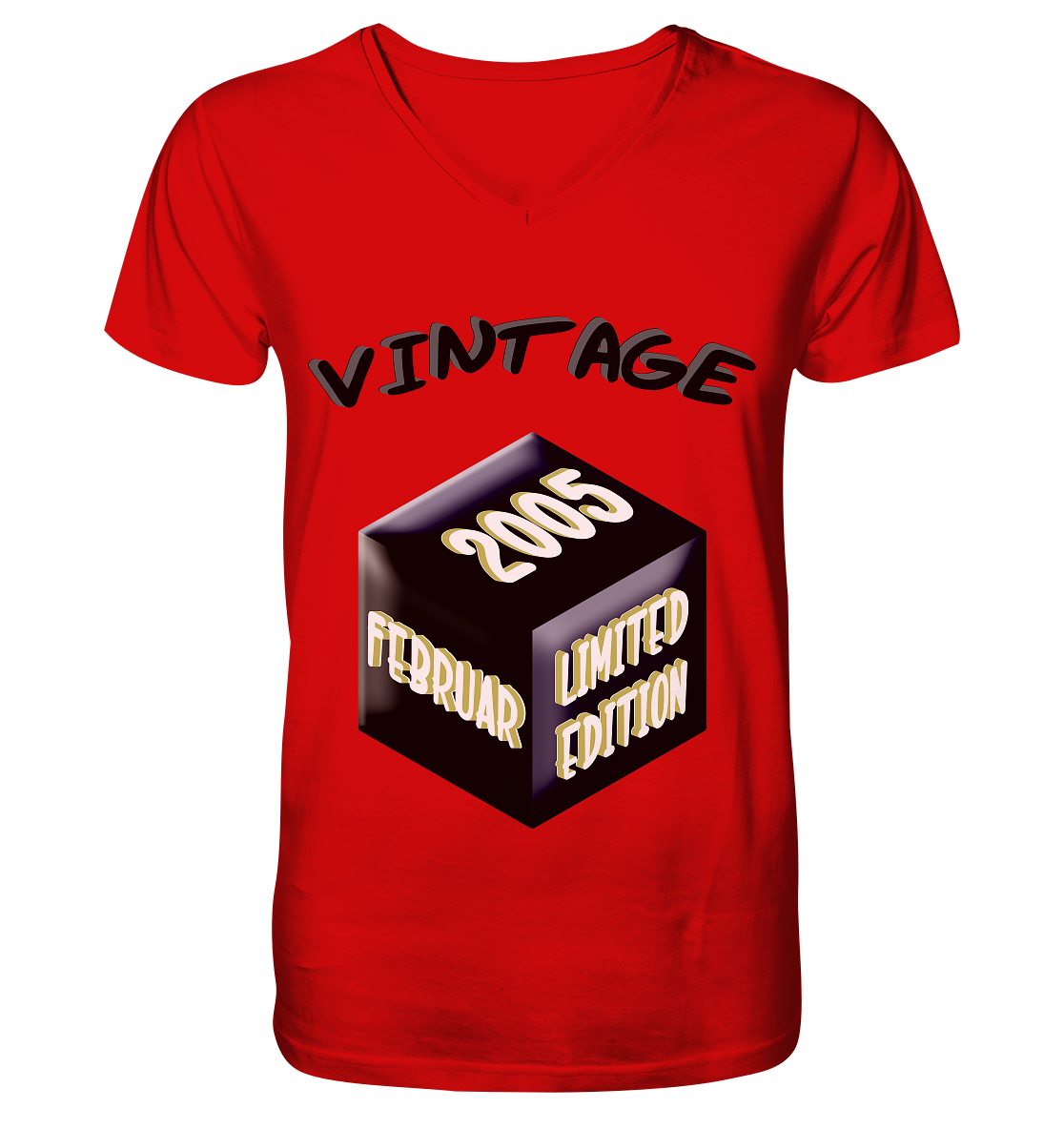 Vintage 2005 FEB Limited Edition, Geschenk zum 18 - V-Neck Shirt
