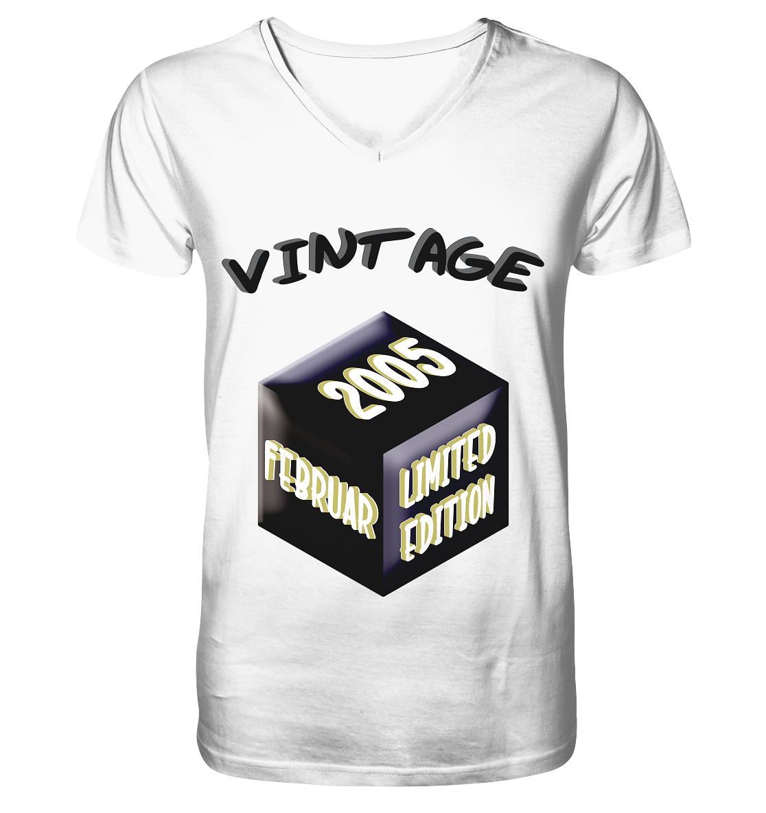 Vintage 2005 FEB Limited Edition, Geschenk zum 18 - V-Neck Shirt