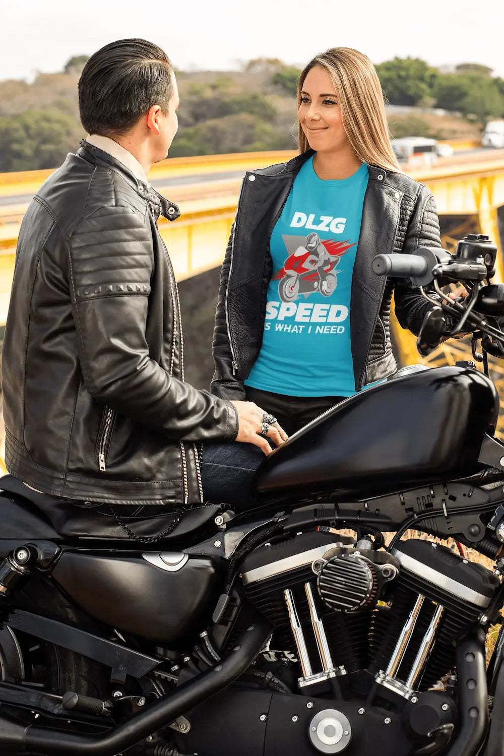 Sportliches Biker Shirt Speed is what I need mit Motorrad Motiv für Damen und Herren