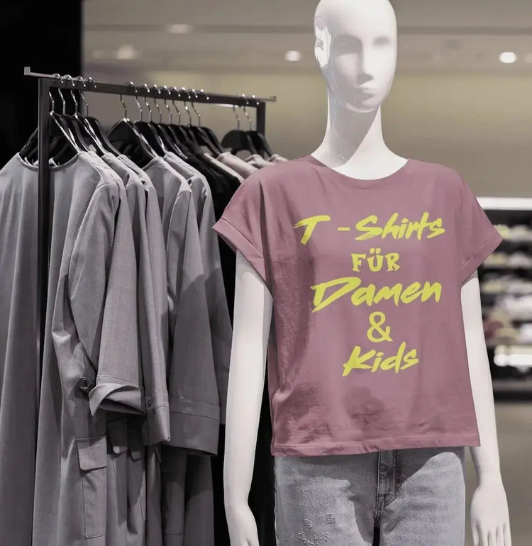 Damen T-Shirt mit coolen und lässigen Motiven bedruckt Bio-Baumwolle