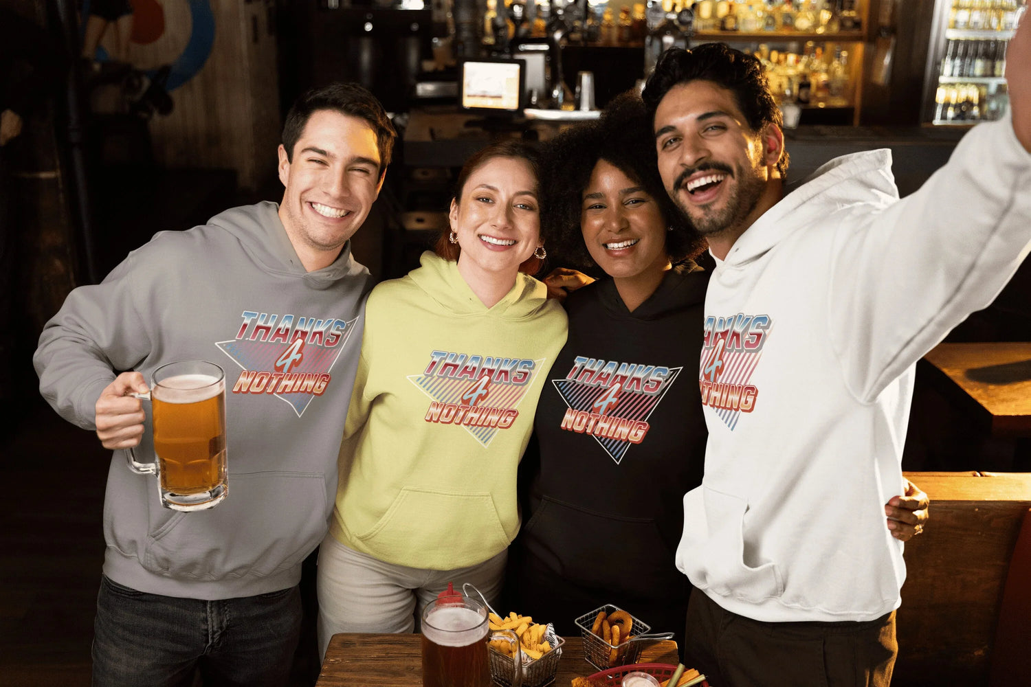 Danke für Nichts - ironisches Statement als Aufdruck für Shirts, Hoodies 