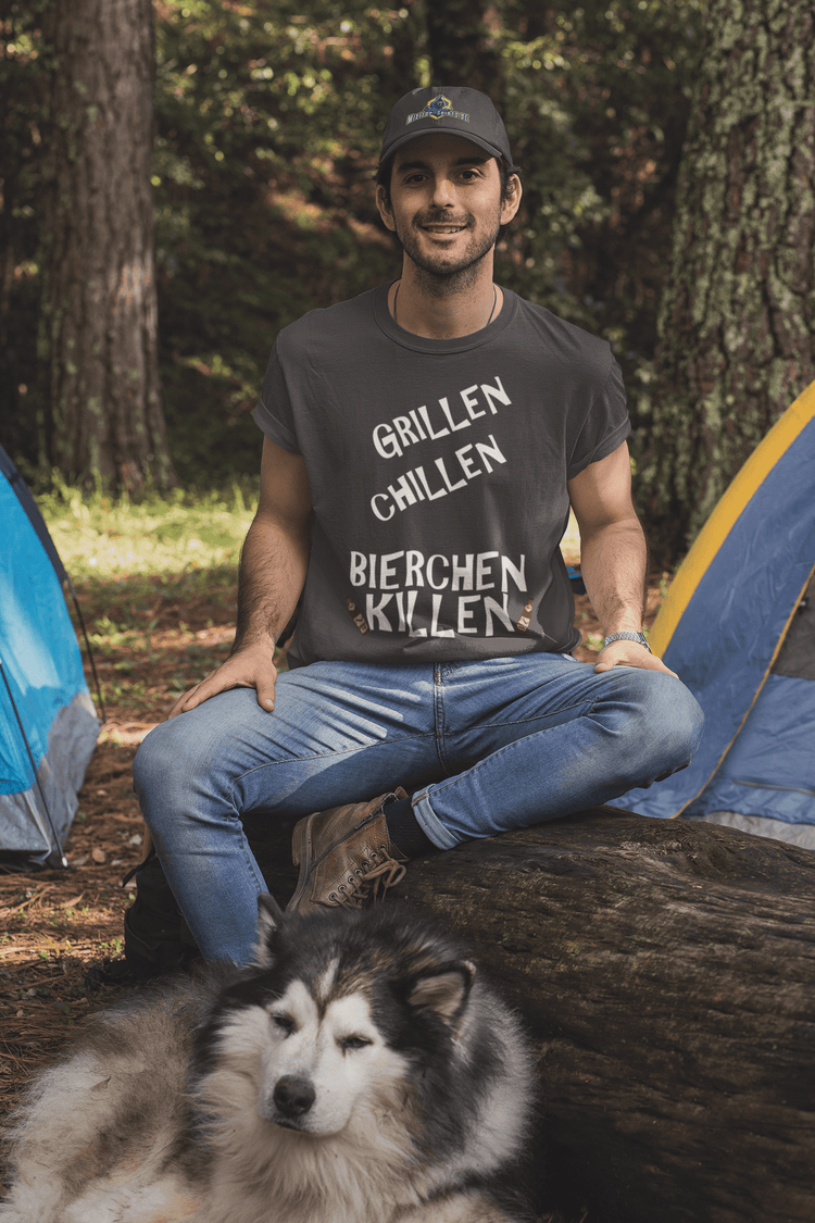 Shirt Aufdruck -  GRILLEN - CHILLEN SOMMER - LOOK