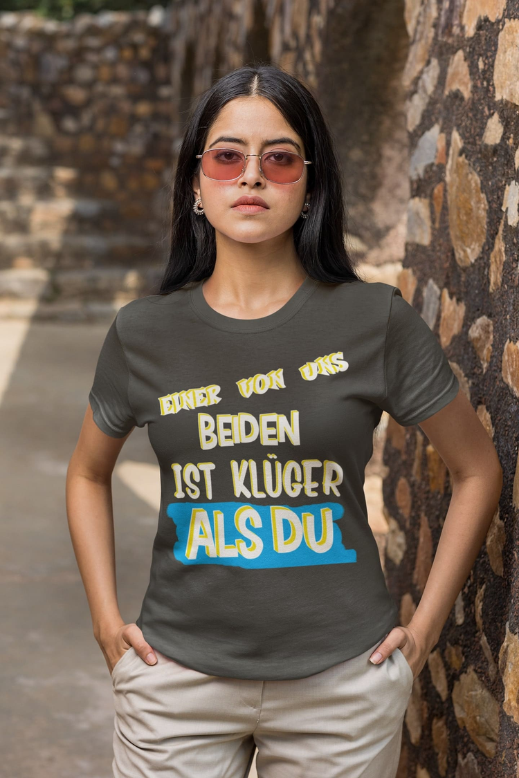 T-Shirt, Hoodie und mehr- Der Klügere- Freche Sprüche Streetwear