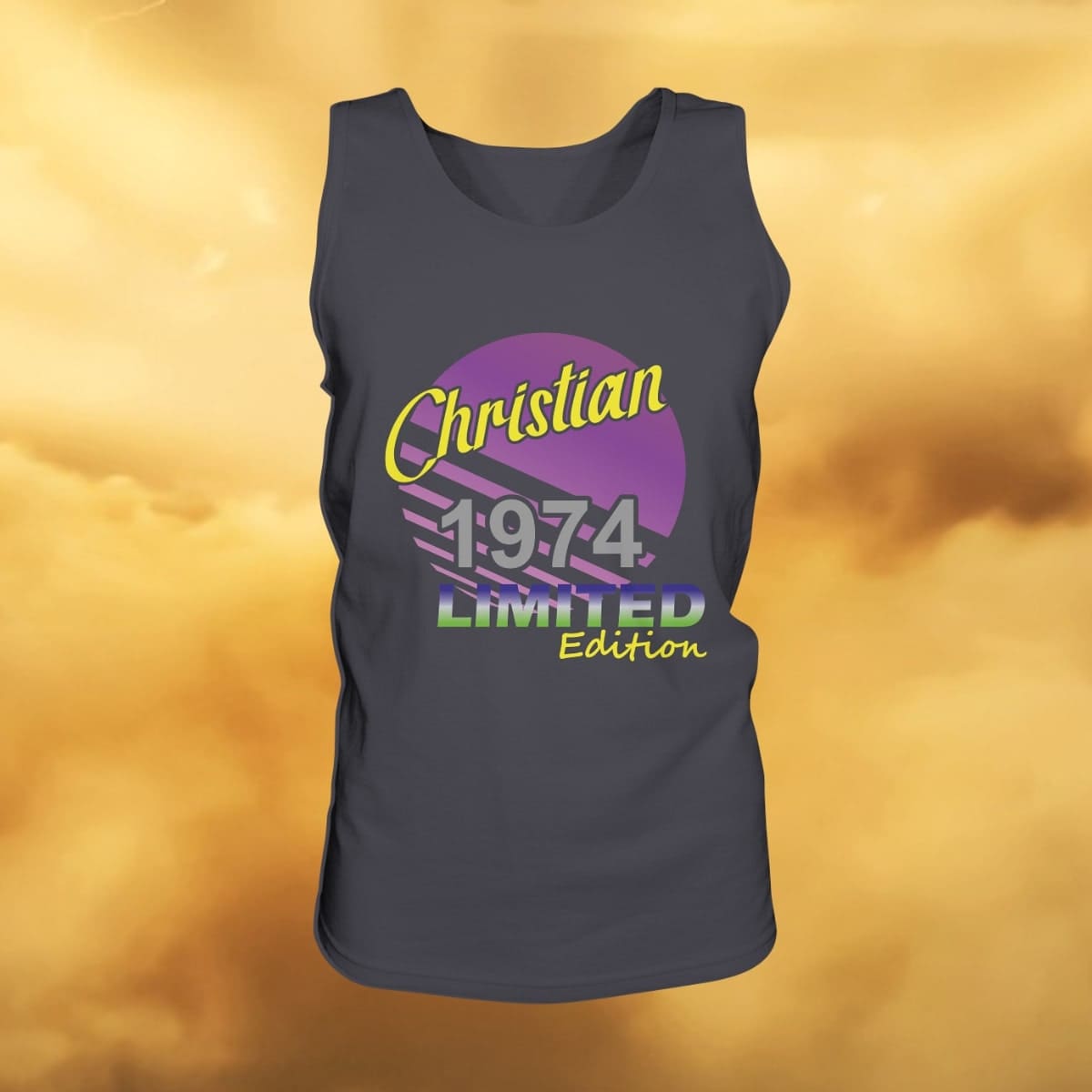 Christian Limited Edition 1974 Geburtstag Jahrgang Tanktop 