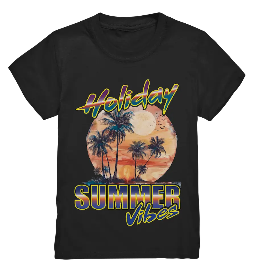 Urlaubs Shirt Holiday Summer Vibes - Kids Premium Shirt