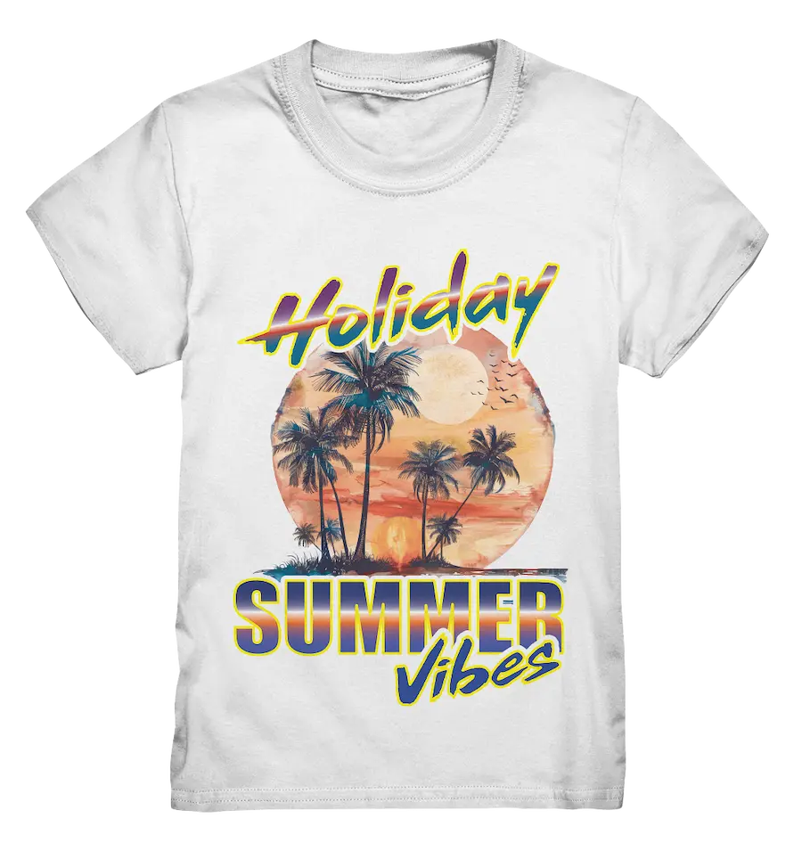 Urlaubs Shirt Holiday Summer Vibes - Kids Premium Shirt