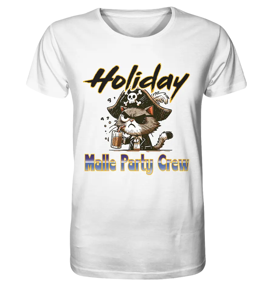 Urlaubsshirt Malle Crew - Organic Basic Shirt