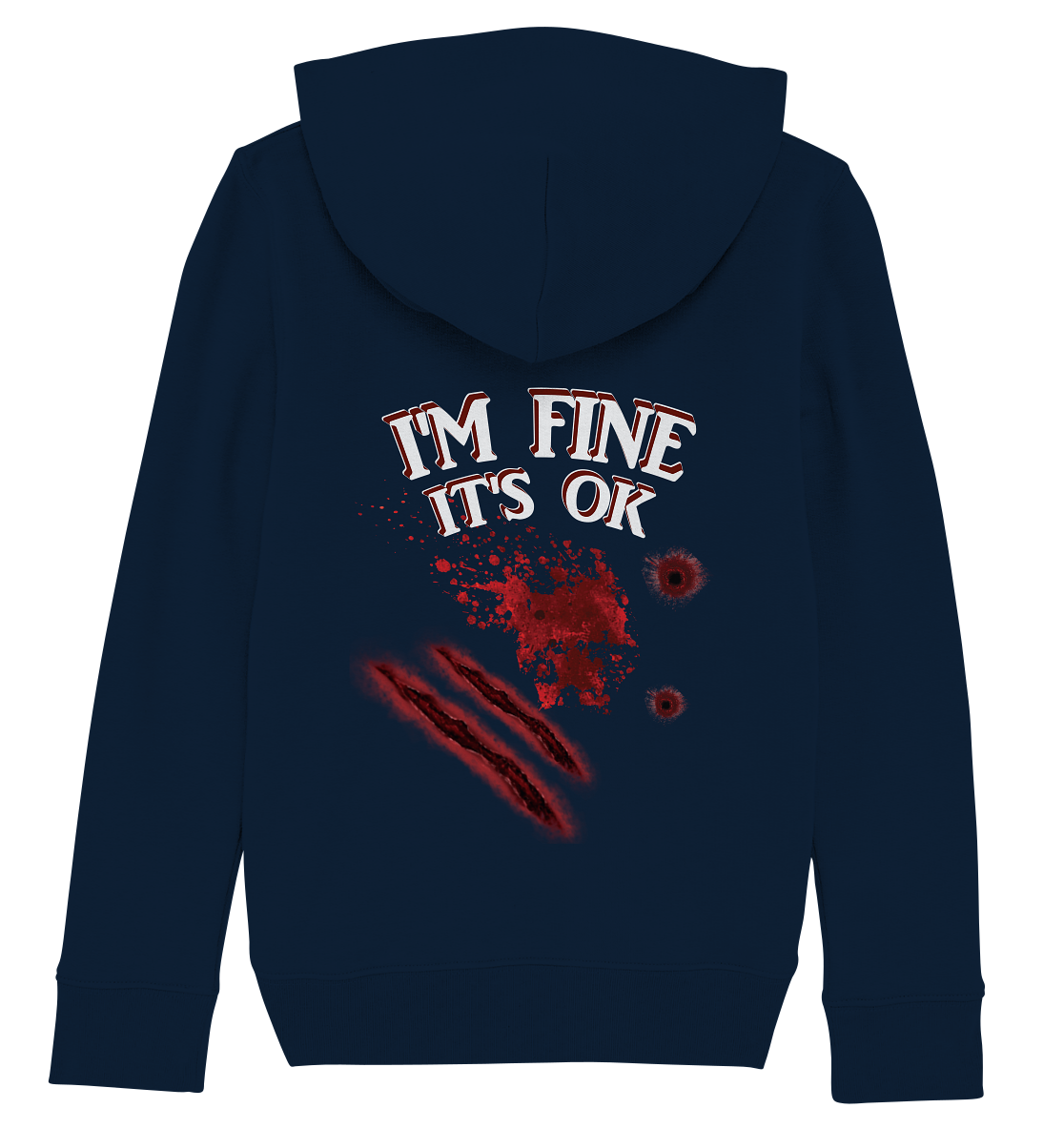 I'm fine - Kinder Organic Hoodie