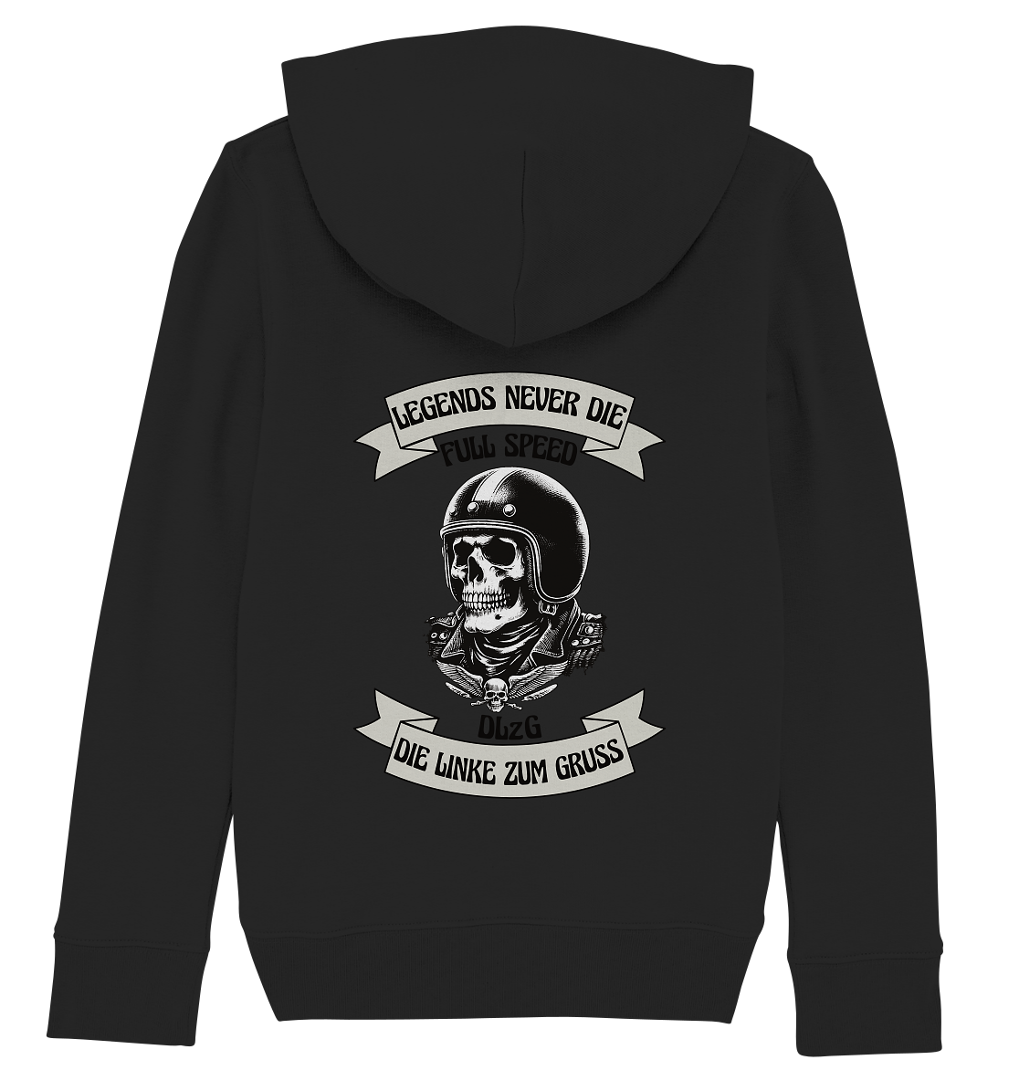 DLzG - Legends never Die - Kids Organic Hoodie