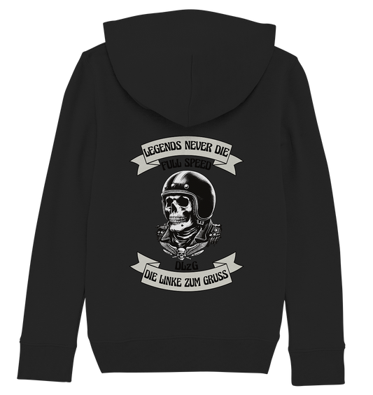 DLzG - Legends never Die - Kids Organic Hoodie