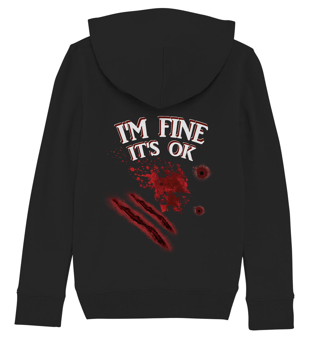 I'm fine - Kinder Organic Hoodie