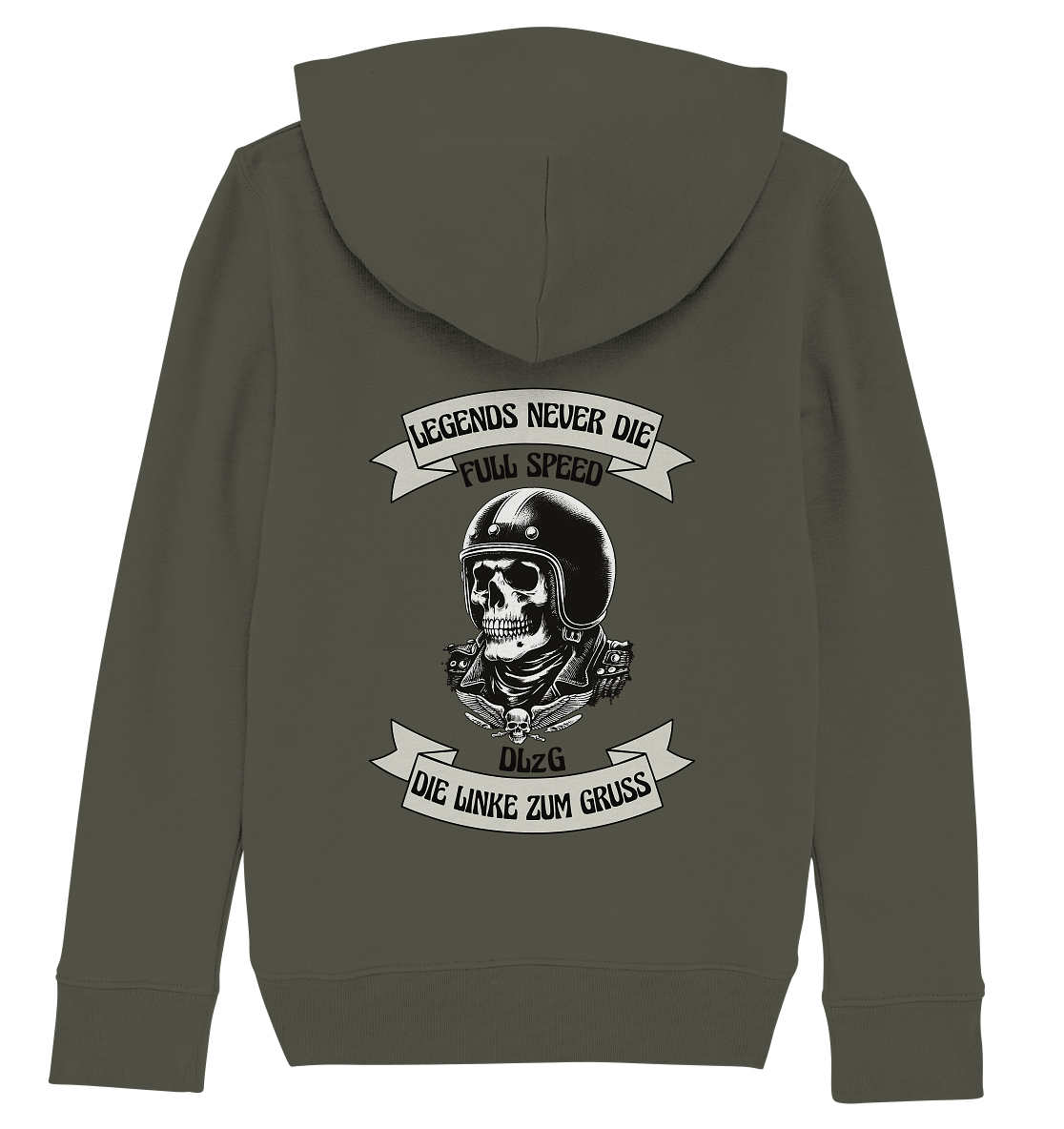 DLzG - Legends never Die - Kids Organic Hoodie