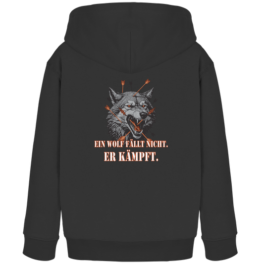 The Unbroken Wolf - Kids Organic Hoodie