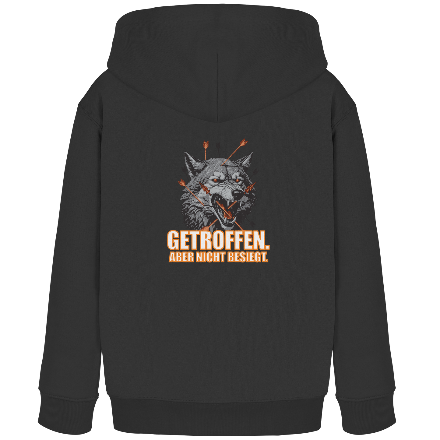 Alpha Wolf – Unbroken - Kids Organic Hoodie