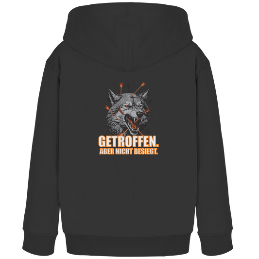Alpha Wolf – Unbroken - Kids Organic Hoodie