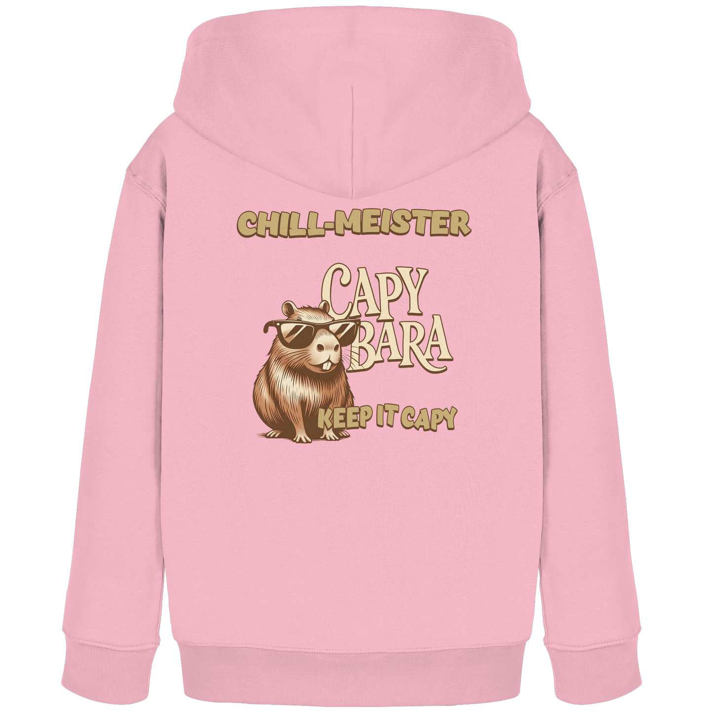 Chill-Meister Capybara – Doppel-Print (Front & Back) - Kids Organic Hoodie