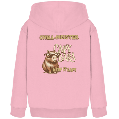 Chill-Meister Capybara – Doppel-Print (Front & Back) - Kids Organic Hoodie
