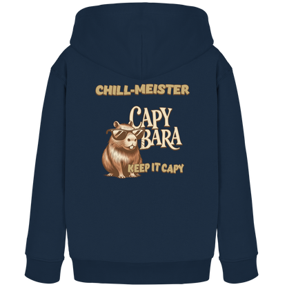Chill-Meister Capybara – Doppel-Print (Front & Back) - Kids Organic Hoodie