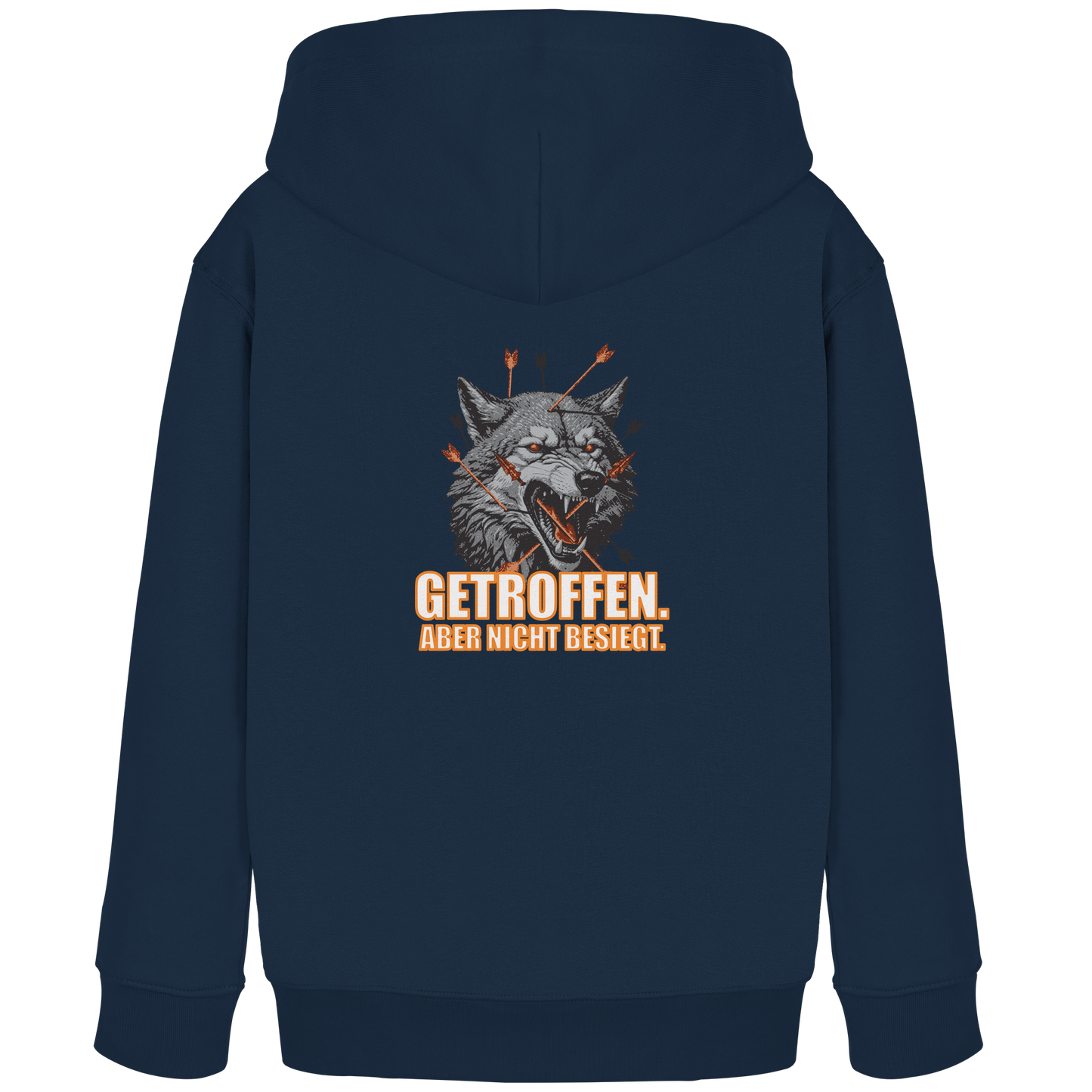 Alpha Wolf – Unbroken - Kids Organic Hoodie