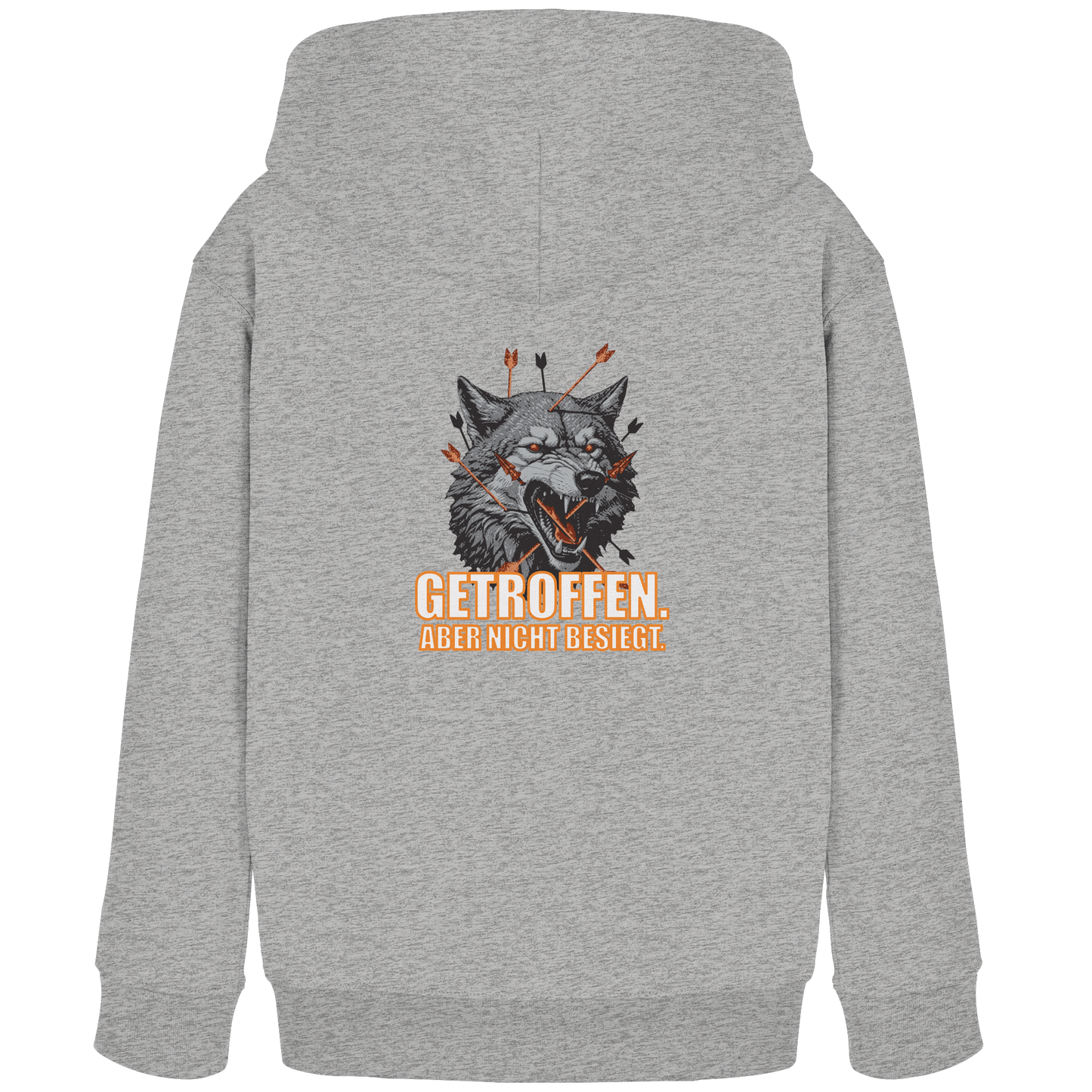 Alpha Wolf – Unbroken - Kids Organic Hoodie