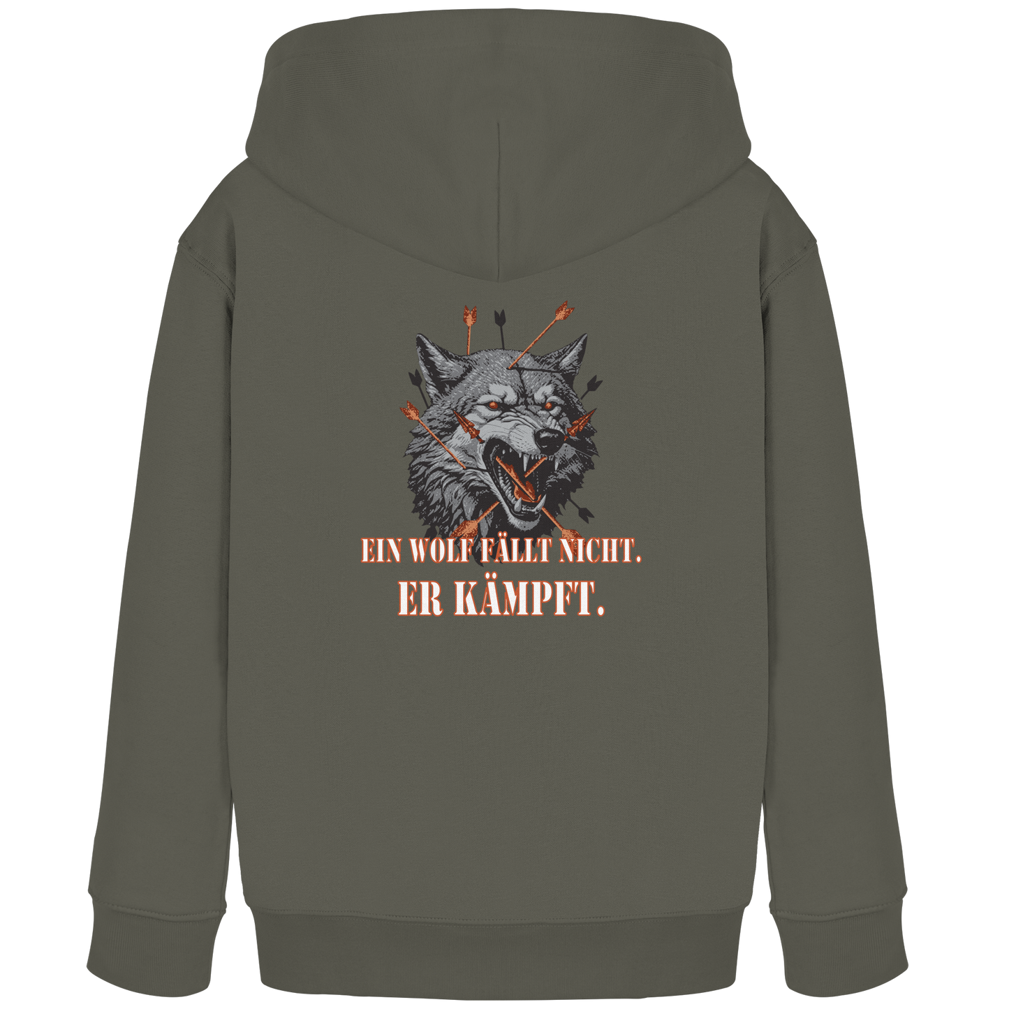 The Unbroken Wolf - Kids Organic Hoodie