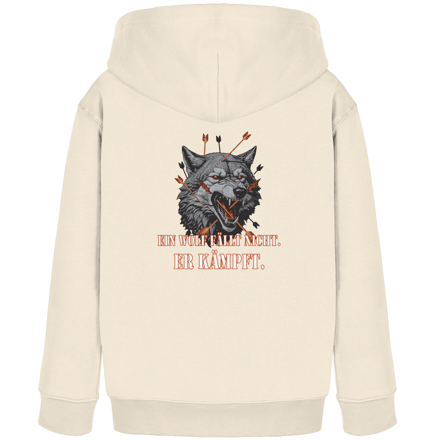 The Unbroken Wolf - Kids Organic Hoodie