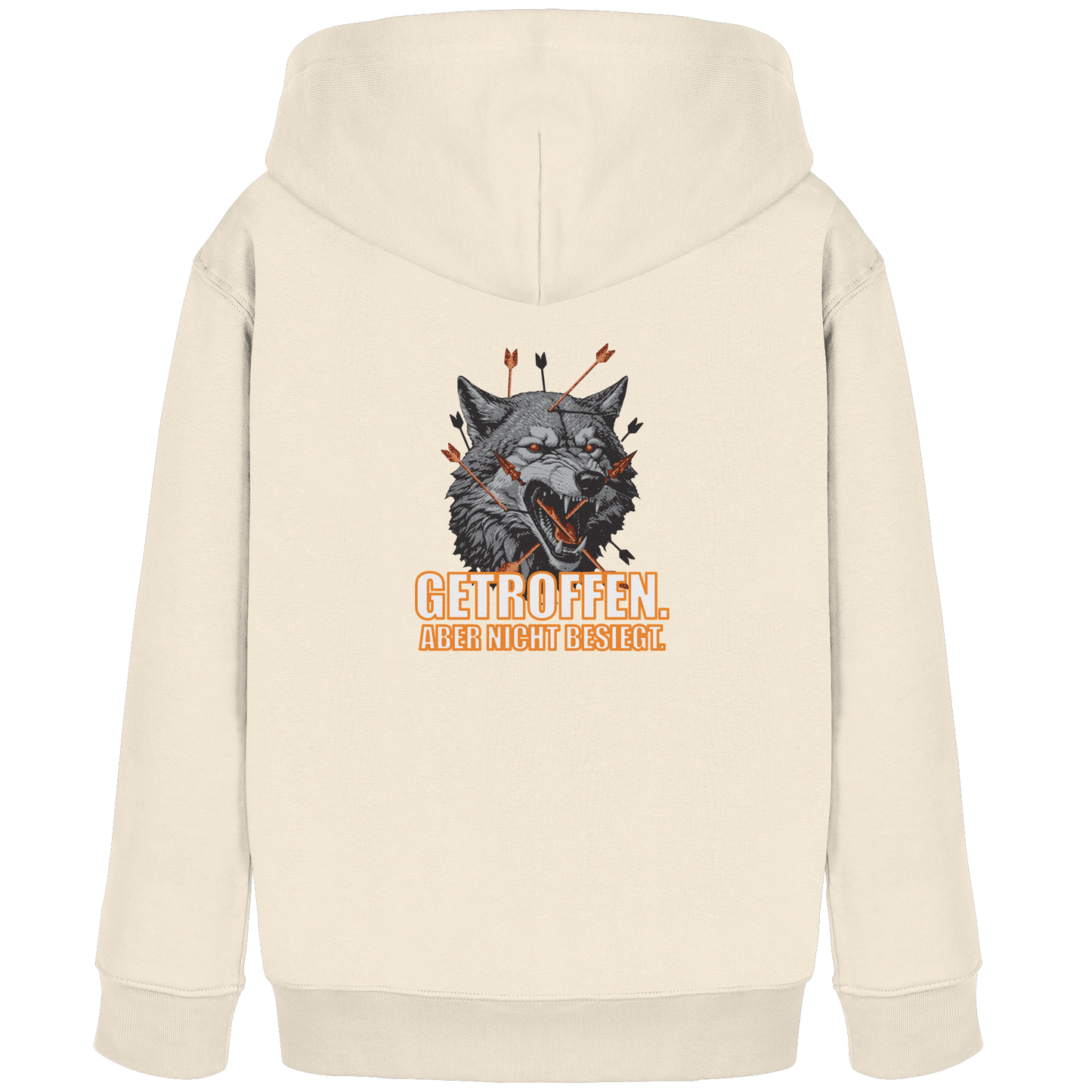 Alpha Wolf – Unbroken - Kids Organic Hoodie