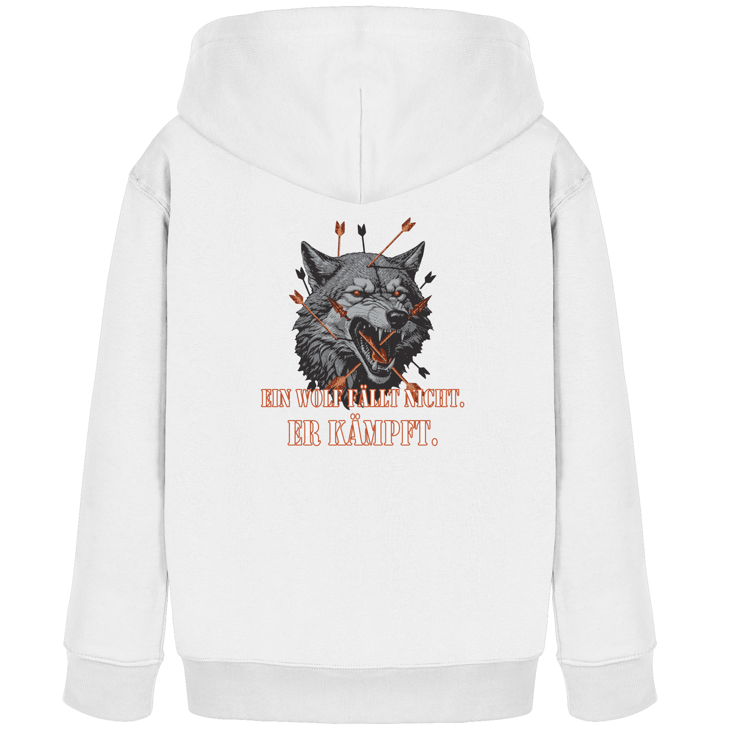 The Unbroken Wolf - Kids Organic Hoodie