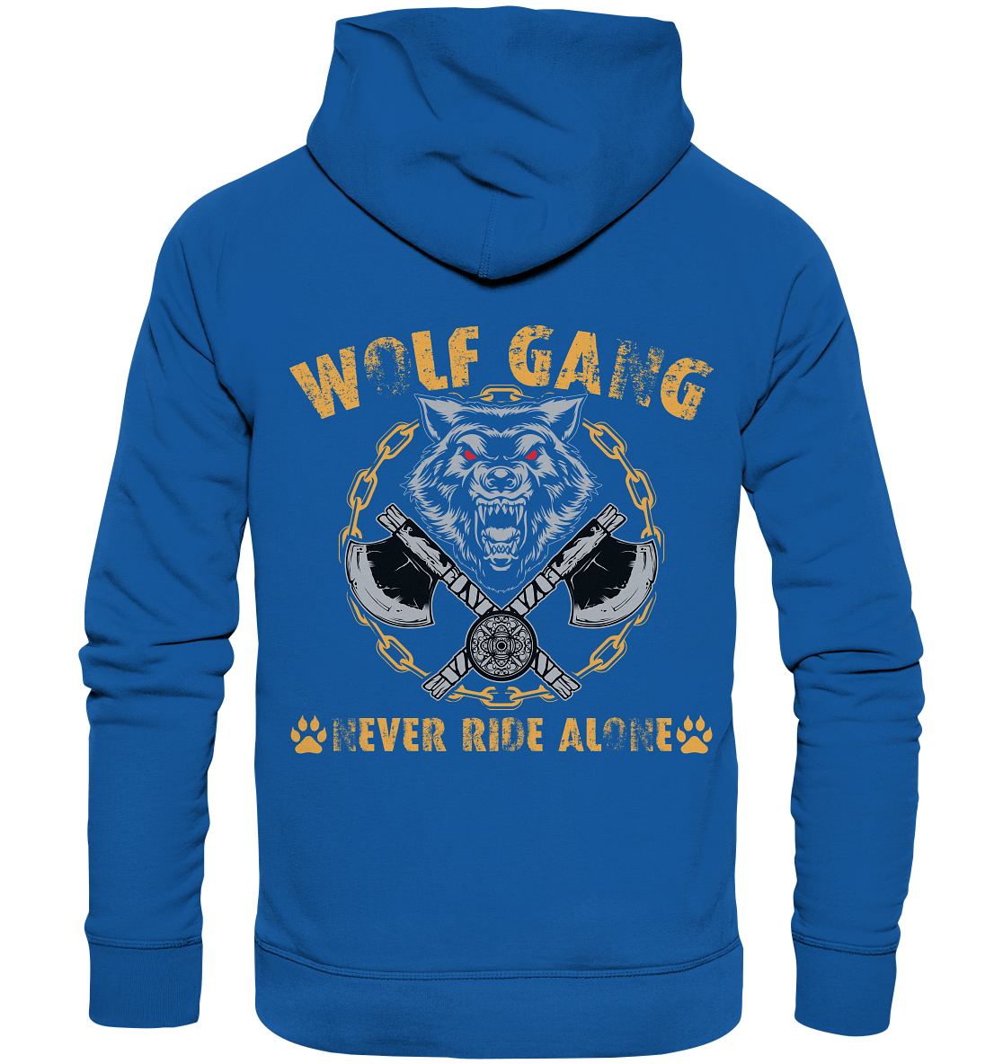 Wolfgang- NEVER RIDE ALONE - Organic Hoodie