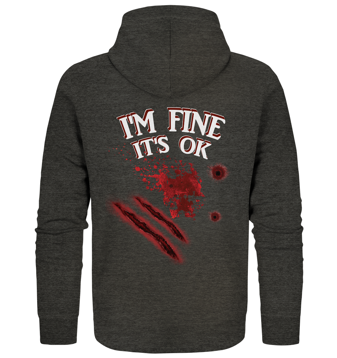 I'm fine - Organic Zipper