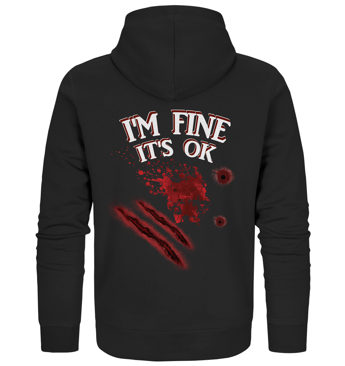 I'm fine - Organic Zipper