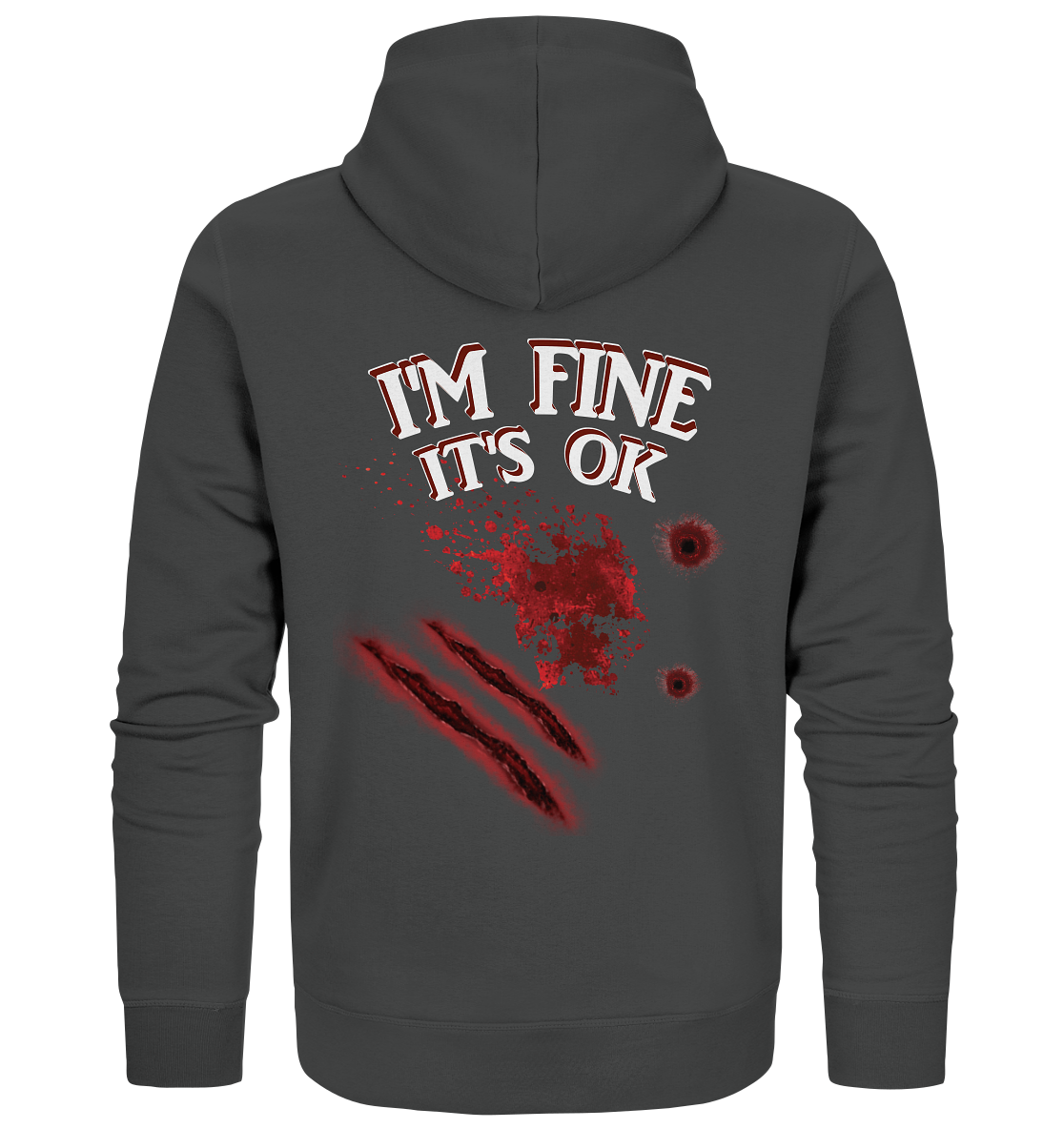 I'm fine - Organic Zipper