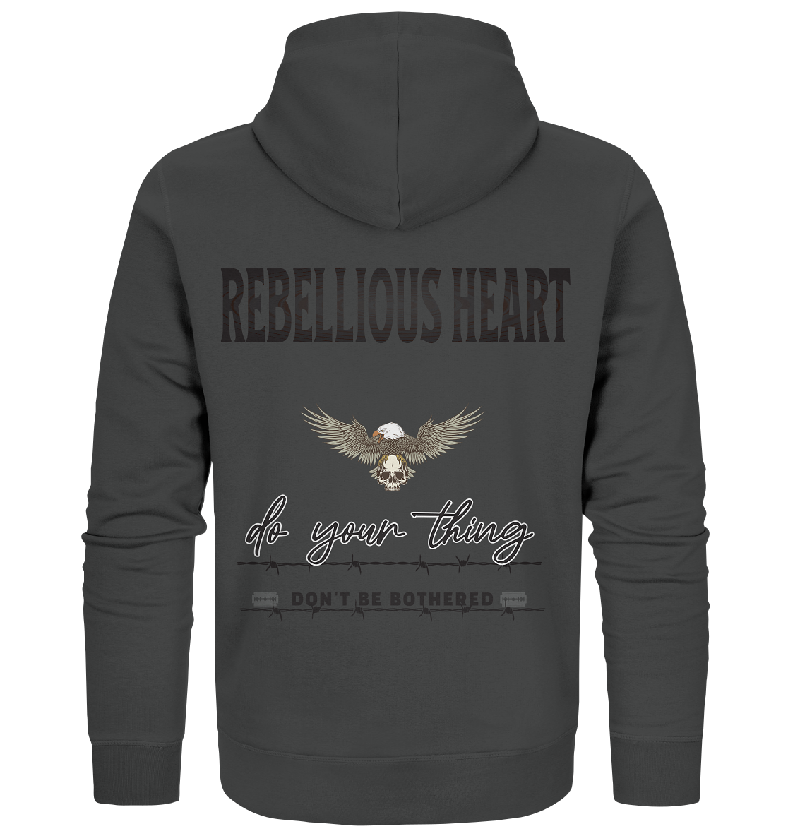 Rebellisches Herz Streetwear - Organic Zipper