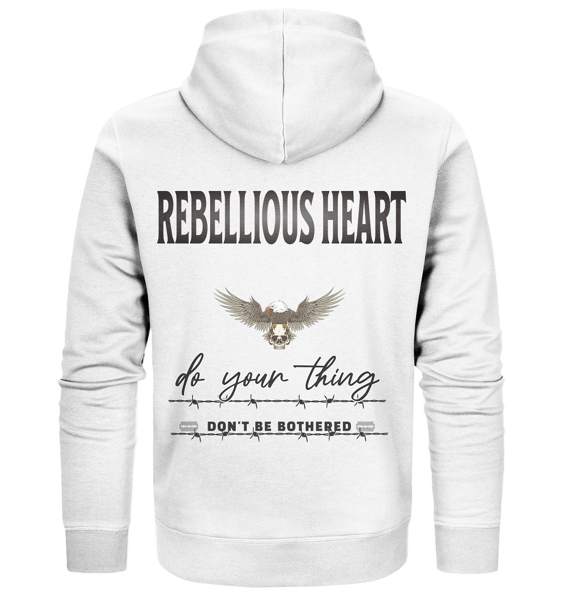 Rebellisches Herz Streetwear - Organic Zipper