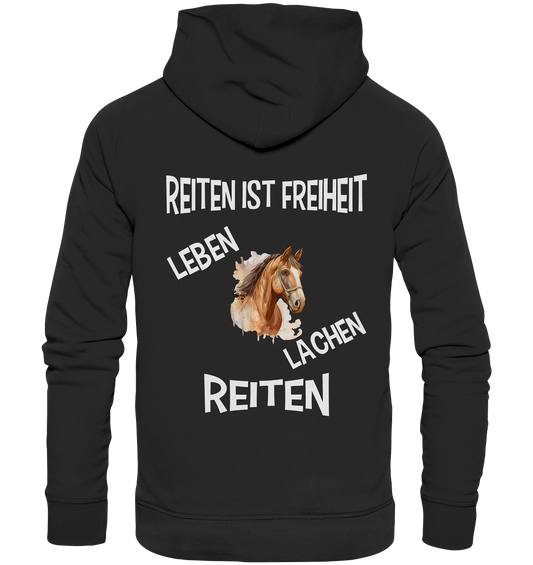 REITEN IST FREIHEIT - STREETWEAR FÜR REITER UND PFERDELIEBHABER - Premium Unisex Hoodie