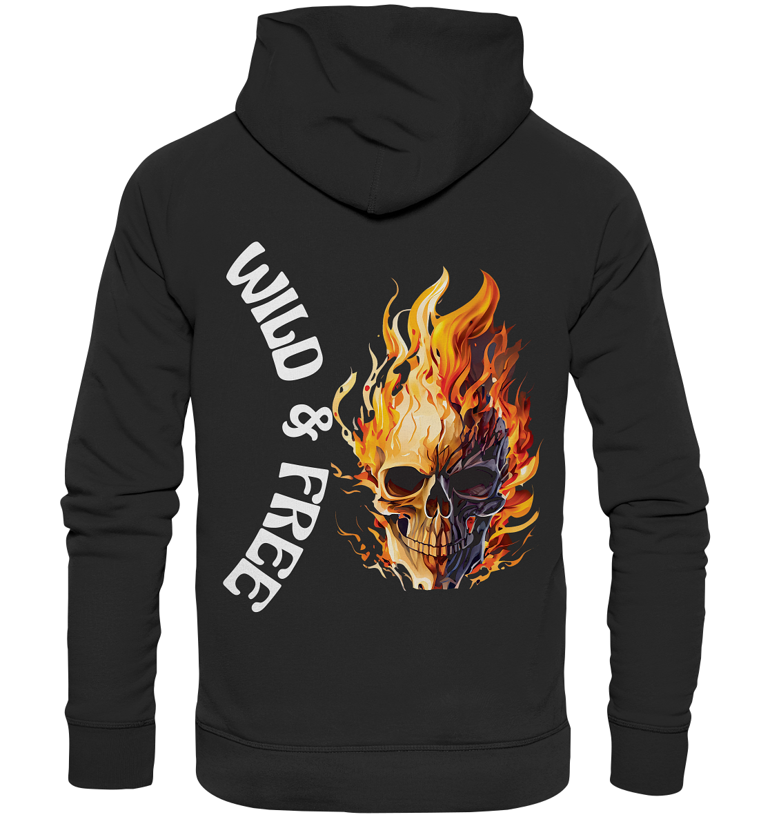 Unisex Hoodie- Wild & Free Skull- das coole Basic für jeden Look