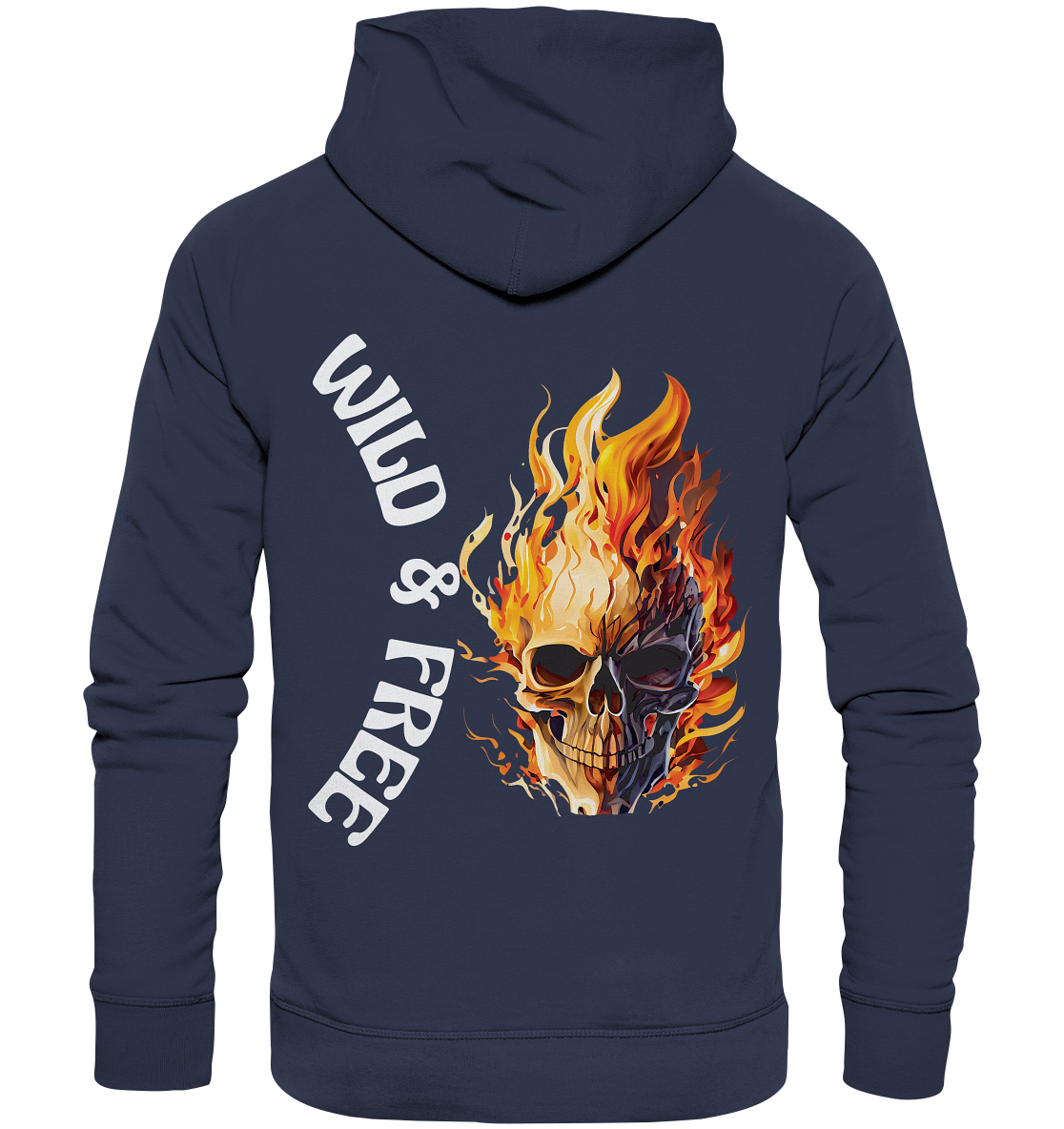 Unisex Hoodie- Wild & Free Skull- das coole Basic für jeden Look