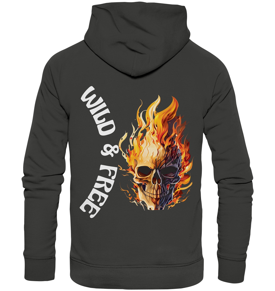 Unisex Hoodie- Wild & Free Skull- das coole Basic für jeden Look