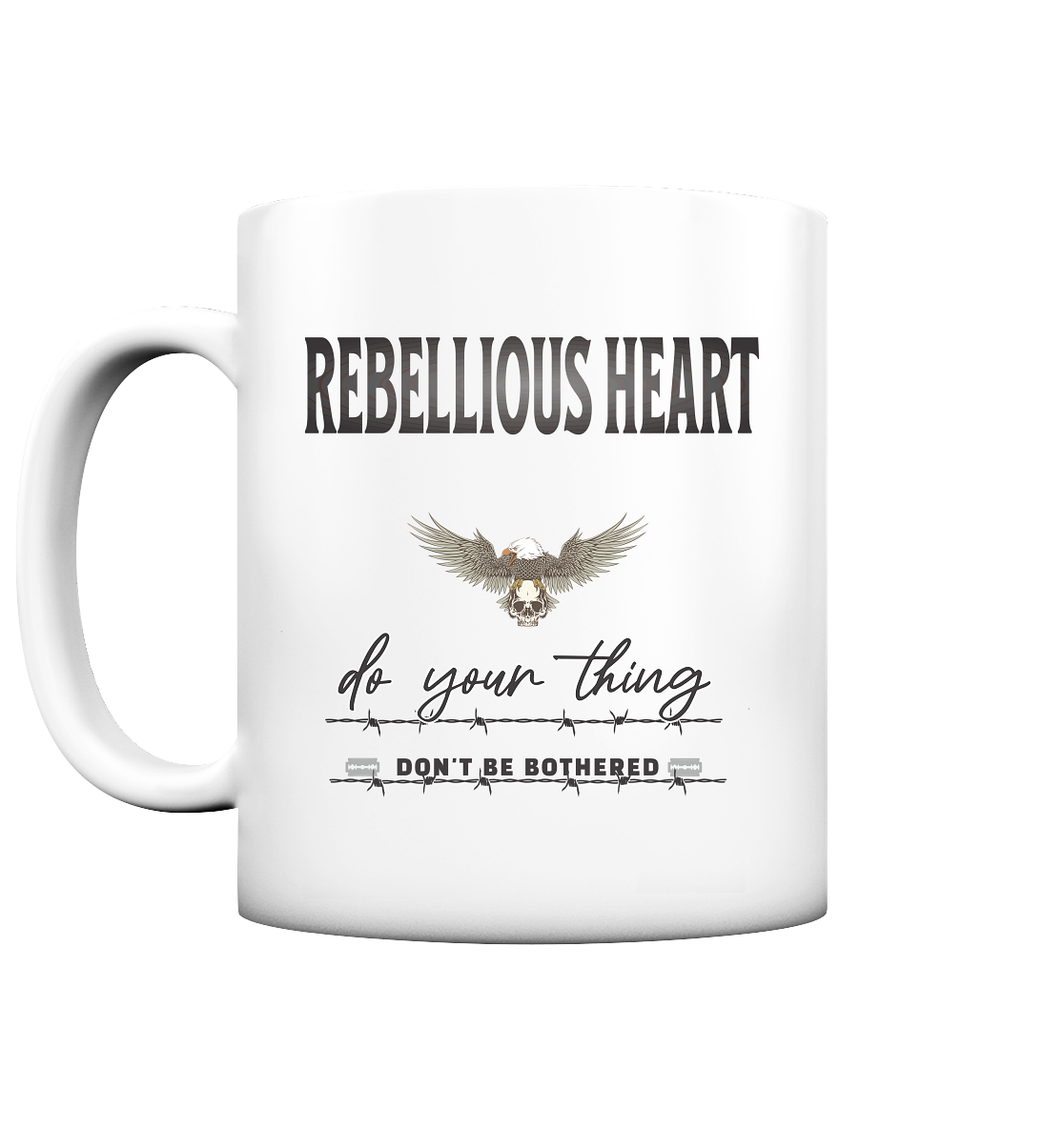 Rebellisches Herz Streetwear - Tasse matt